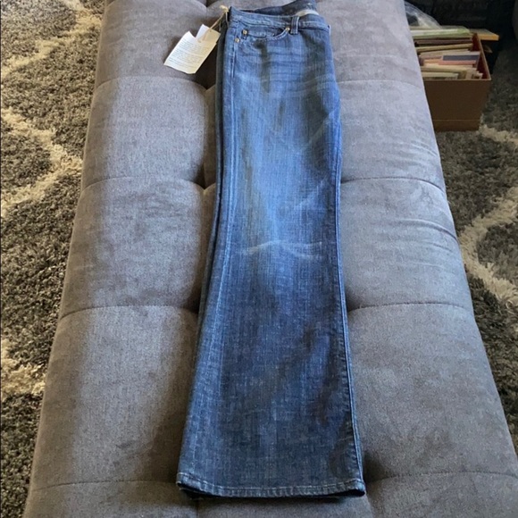 NWT 7 For All Mankind Flare Stretch Jeans - Picture 7 of 8